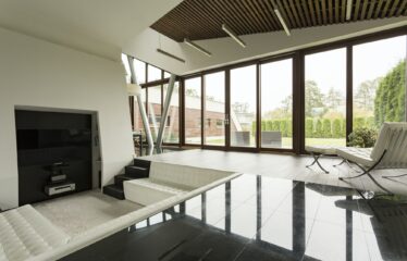 Bright villa with wood ceiling